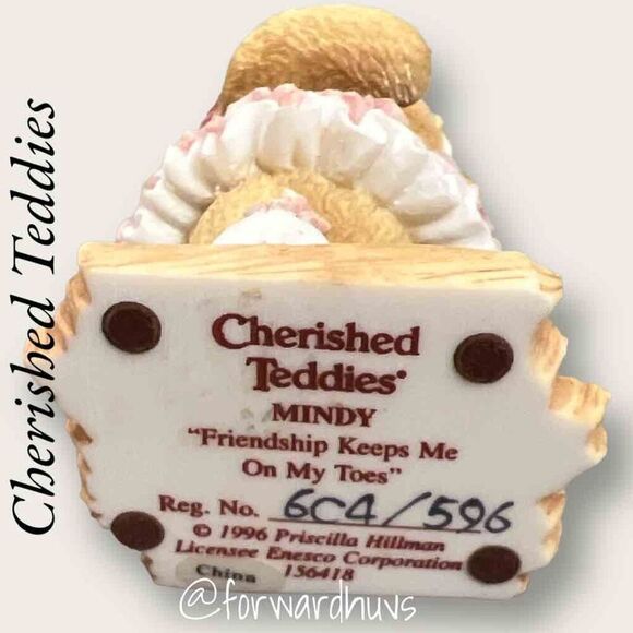 Enesco Cherished Teddies Mindy “Friendship Keeps Me On My Toes” #156418 - Picture 4 of 7